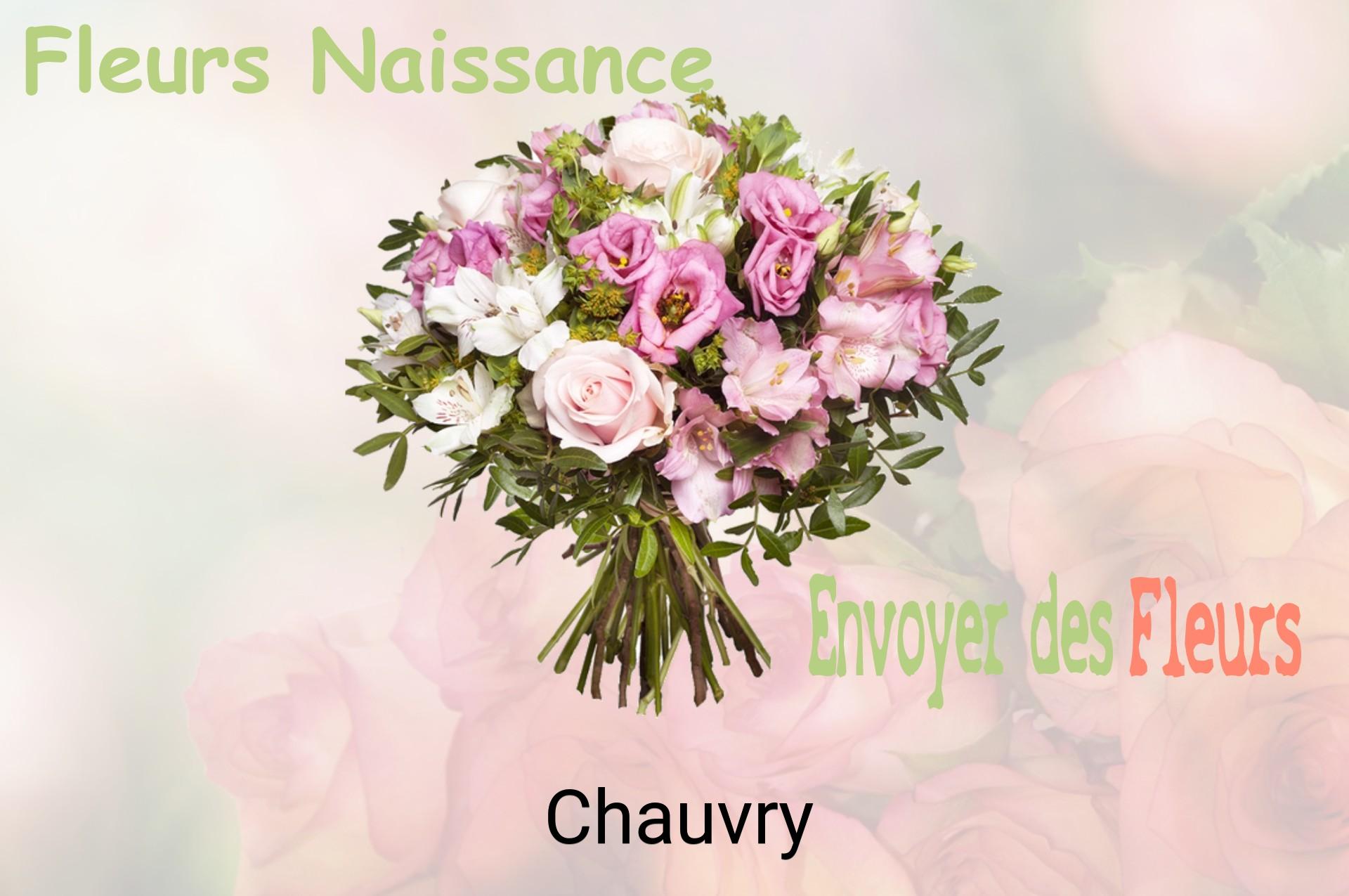 Bouquet de fleurs de naissance livré à Chauvry